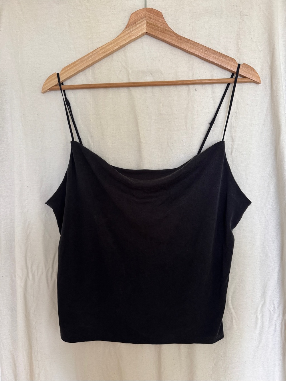 Gentle Fawn Black Cowl Neck Camisole
